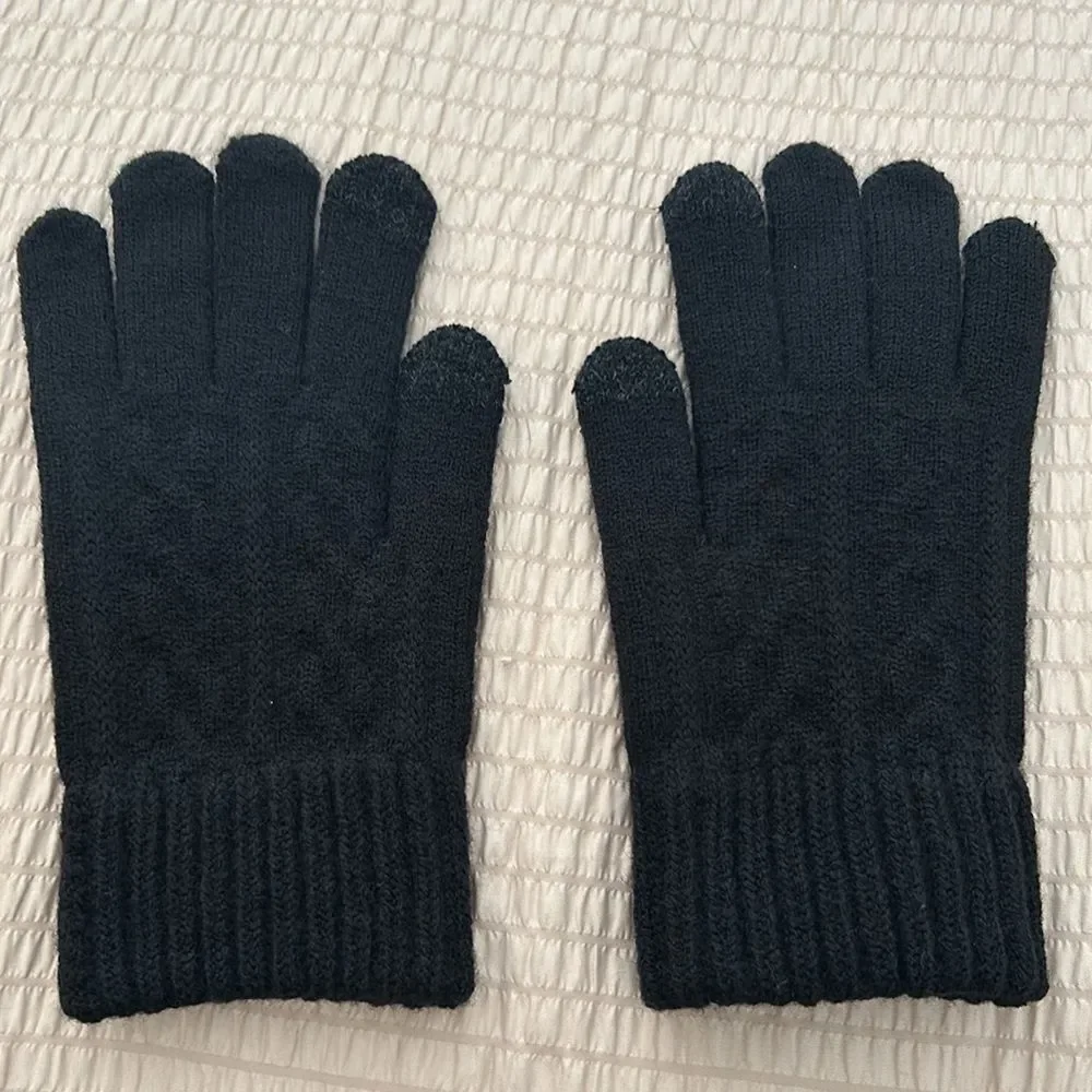 Alpaca blend  dark gray Gloves-super soft and warm